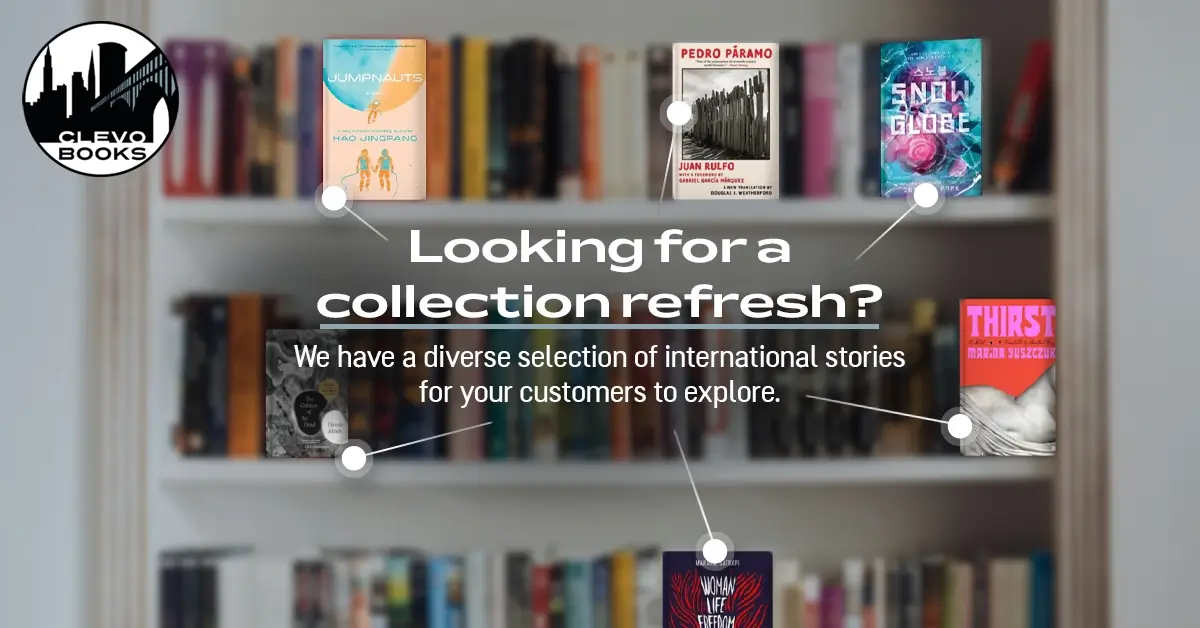 Diverse collection of translated books from Clevo Books. Looking for a fresh selection for your bookstore? Our digital marketing expertise can help you promote your unique offerings.